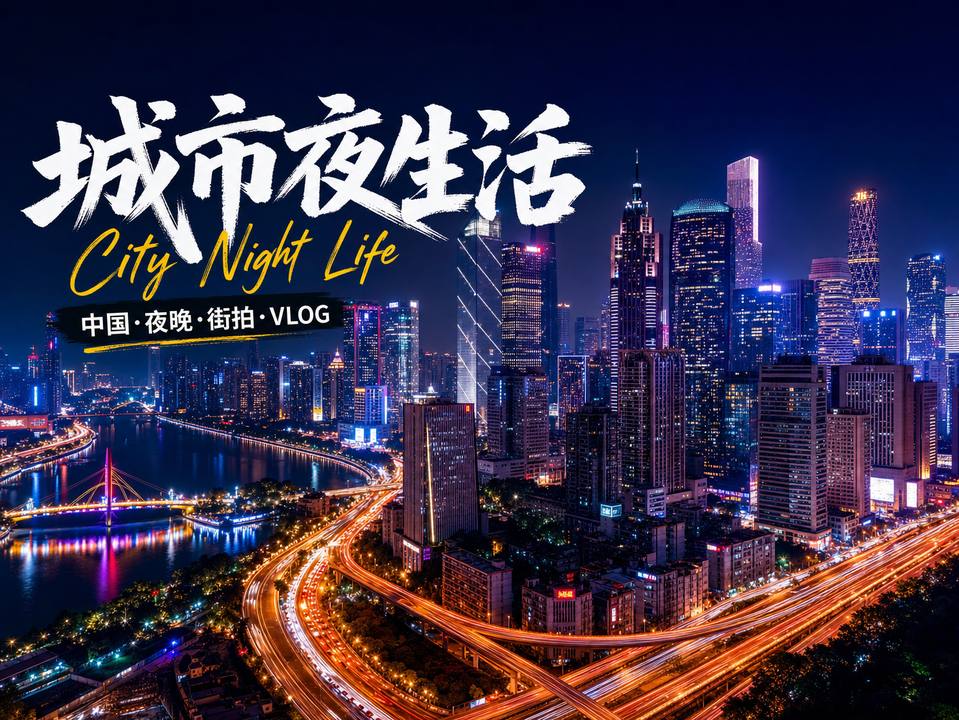 国产视频城市夜景短视频霓虹都市